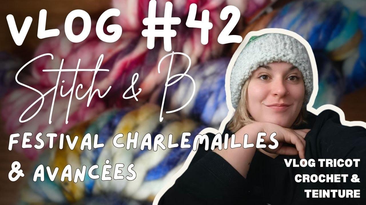 Vlog tricot et crochet n°42 : Festival Charlemailles & avancées
