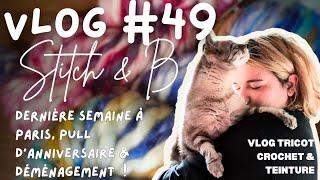 Vlog tricot et crochet n°49 : Dernière semaine à Paris, pull d’anniversaire & déménagement